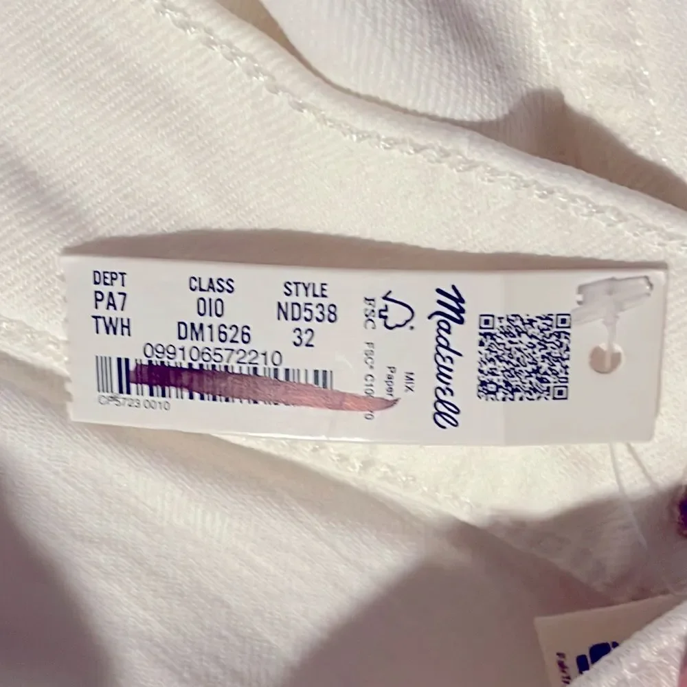 Madewell Women's High Rise Jeans - White - Picture 10 of 16